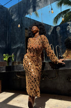 Golden Mesh Cover Up