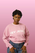 Try Jesus Crop Sweater